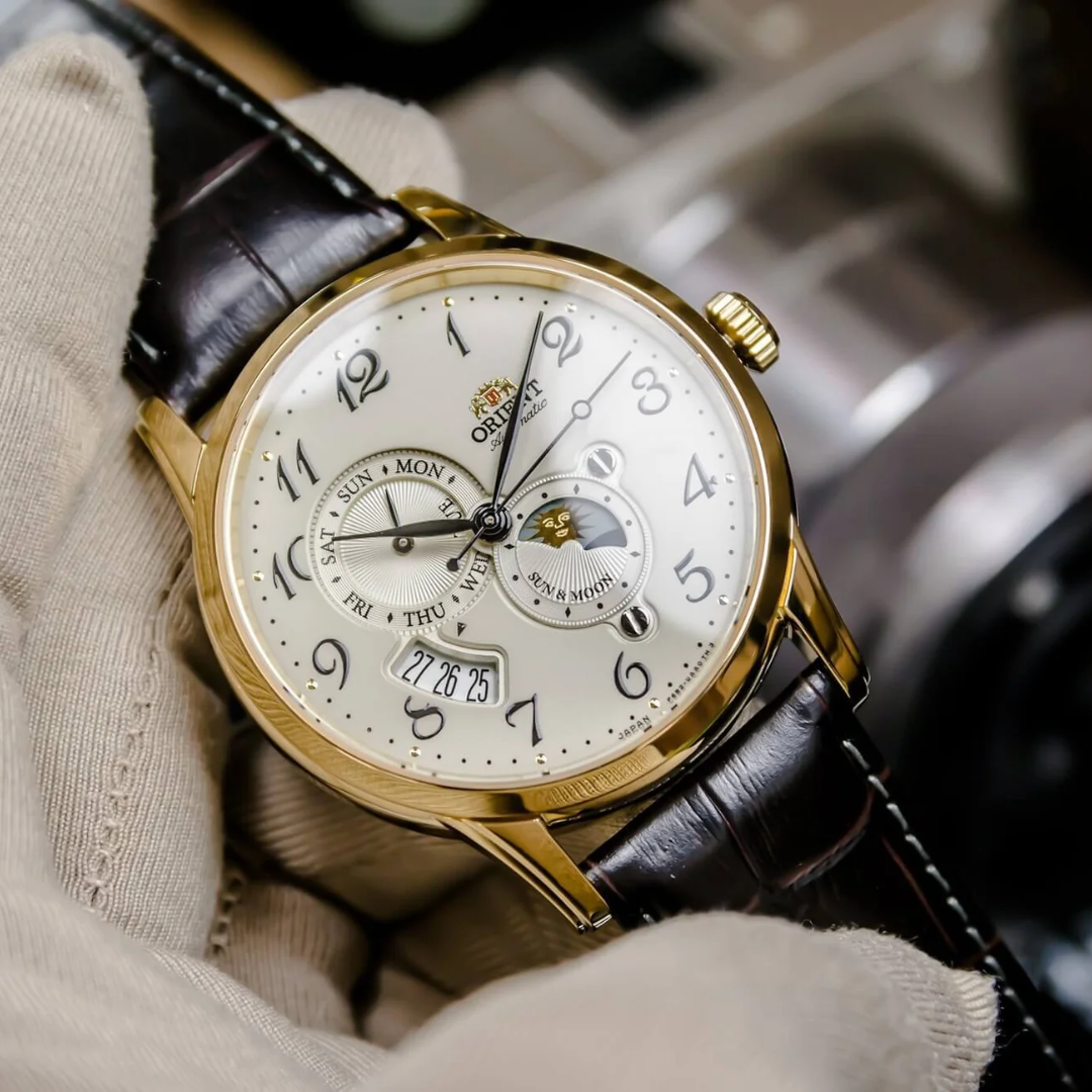 Reloj ORIENT Fase Lunar Oro 18K