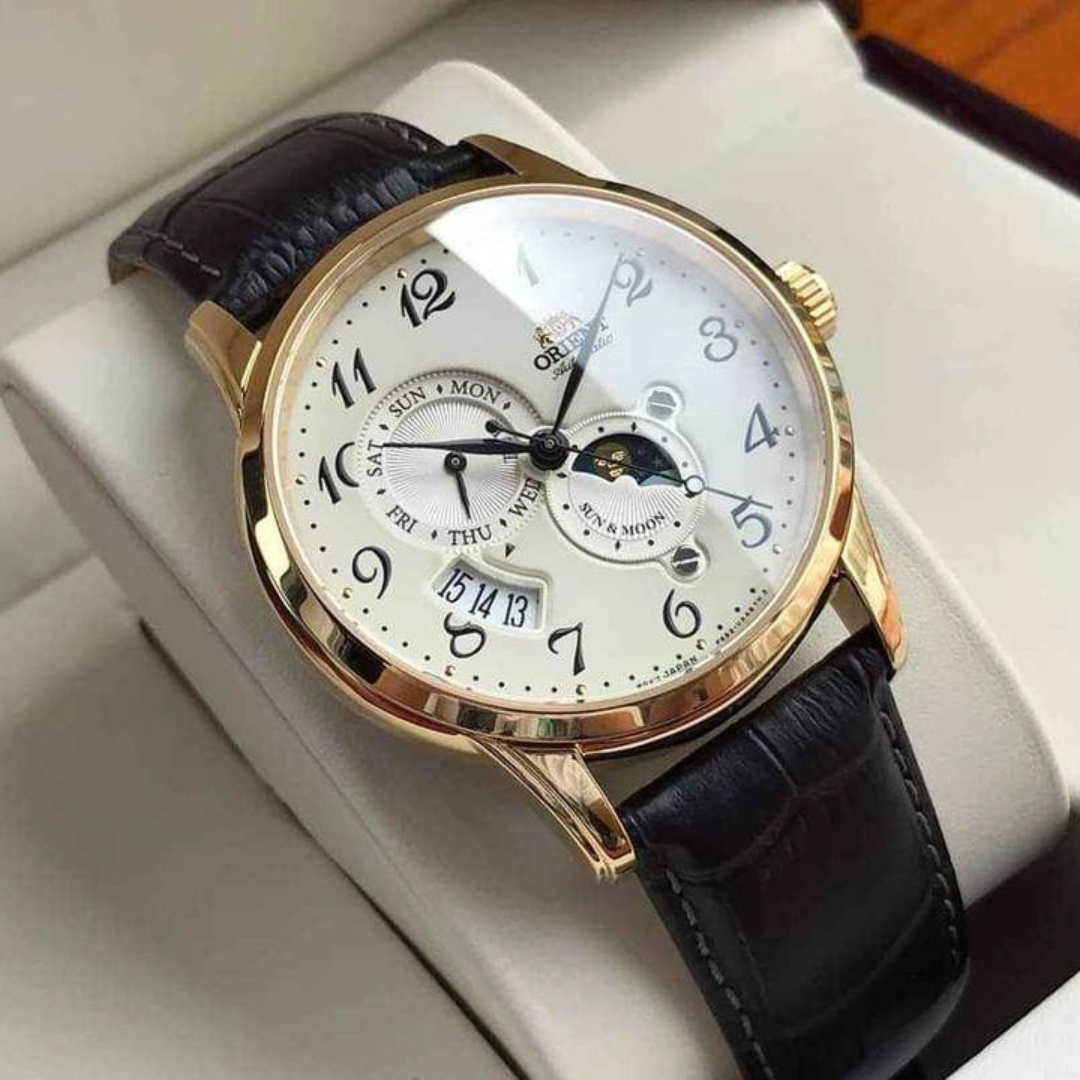 Reloj ORIENT Fase Lunar Oro 18K